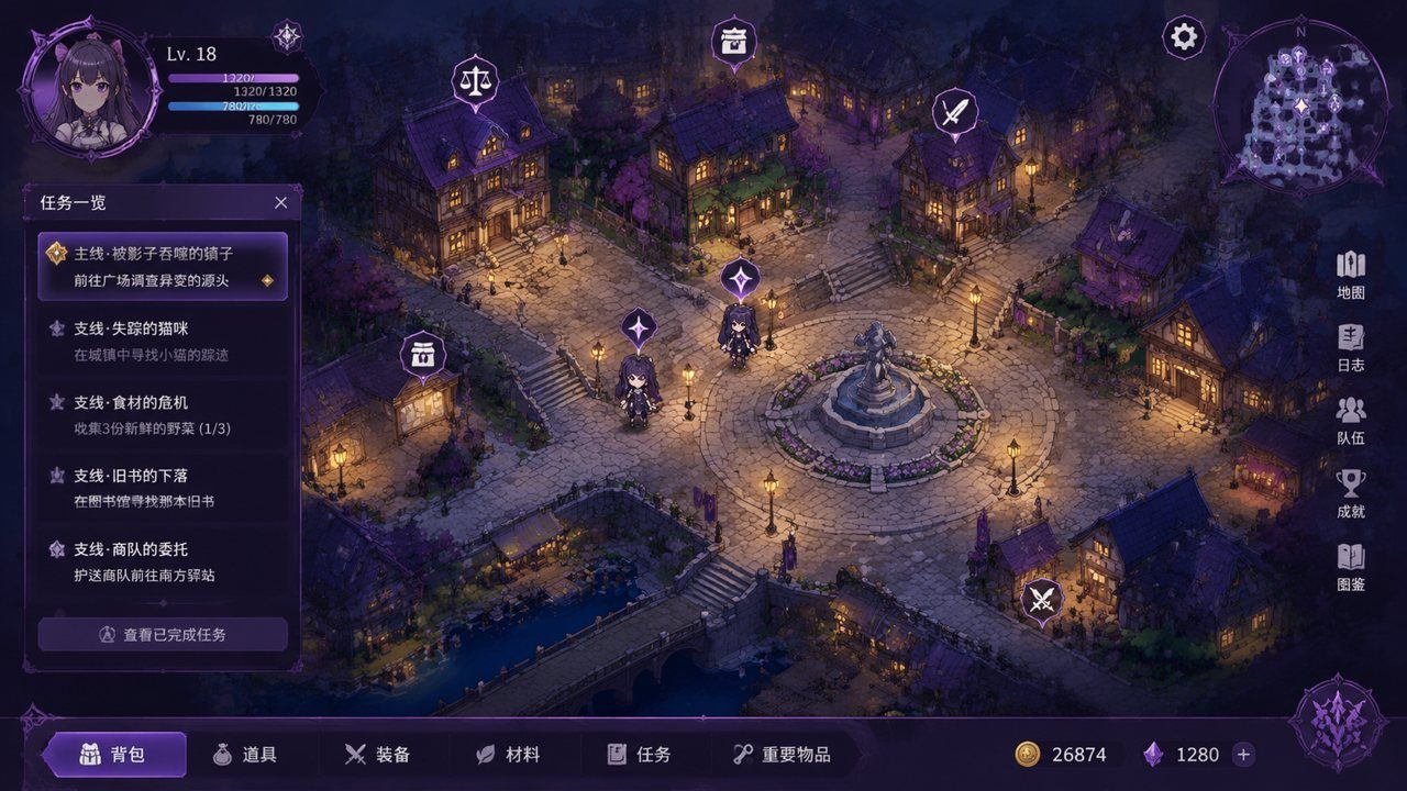 光与影的二重身 操作界面 演示图 1